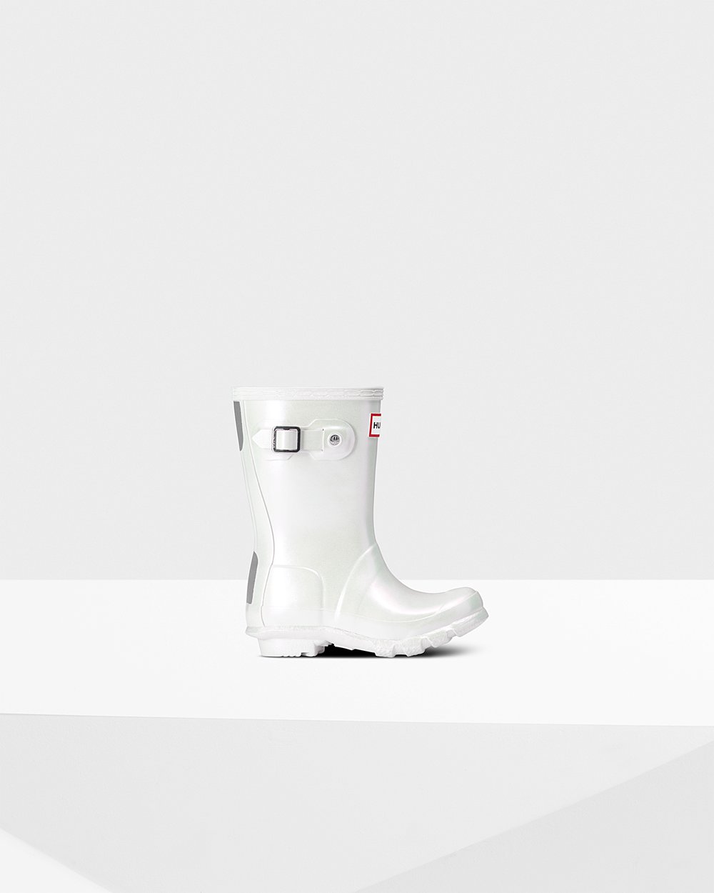 Kids Hunter Rain Boots Silver - Original Little Nebula - 0243567-LM